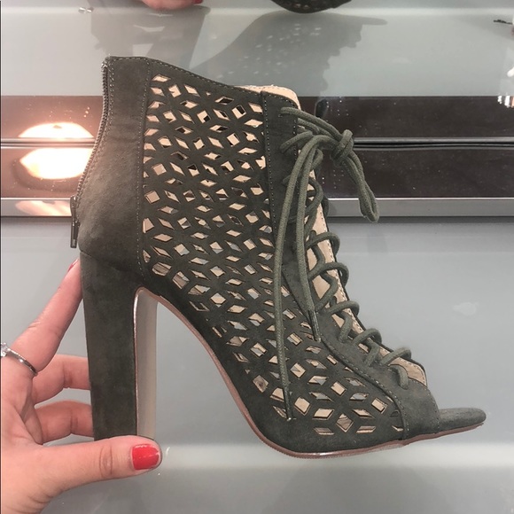 Charlotte Russe Shoes - New Olive Green High Heel Boots.